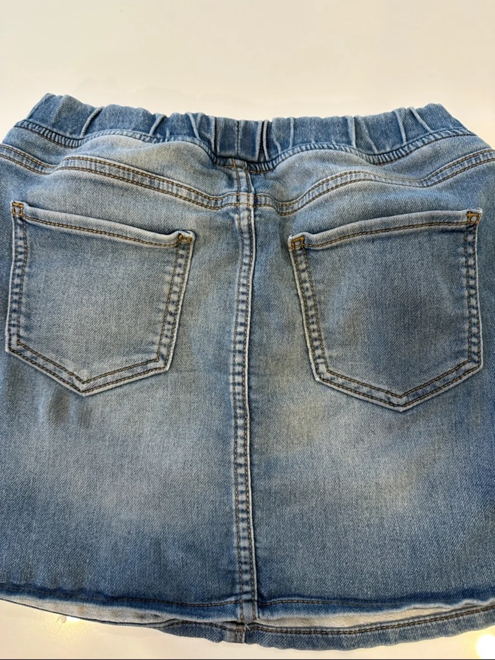 GAP Light Blue Denim‎ Skirt with Drawstring Waist